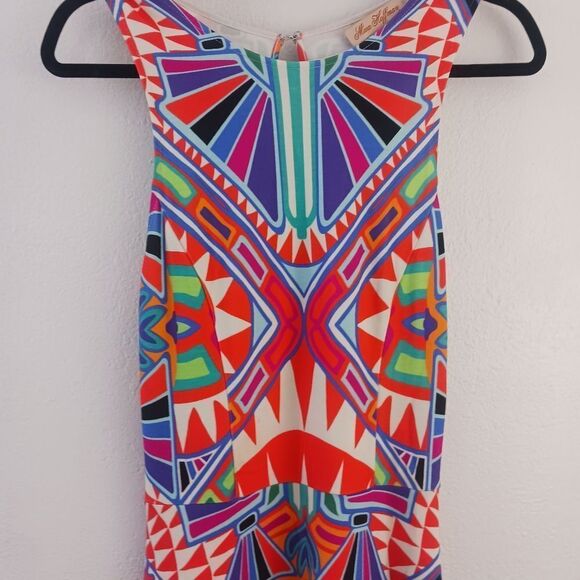 Mara Hoffman Sleeveless Above Knee, Mini circle printed dress  size S - Picture 3 of 9